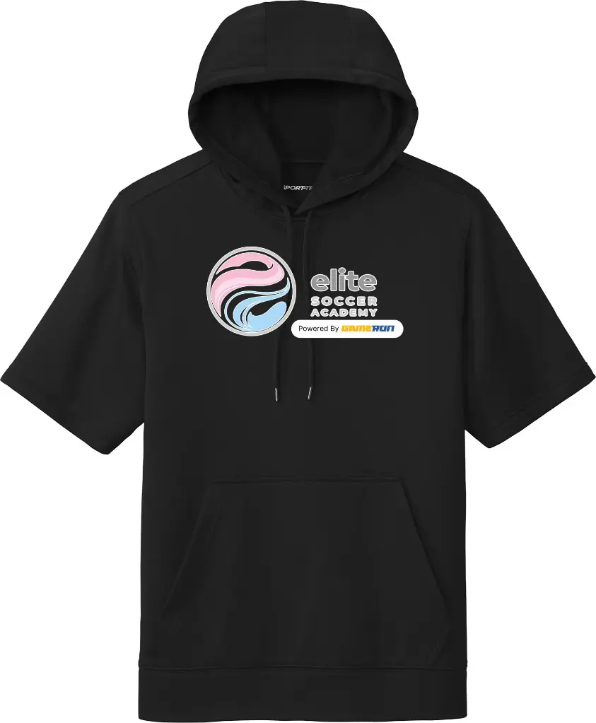 Performance Fleece Short-Sleeve Hooded Pullover