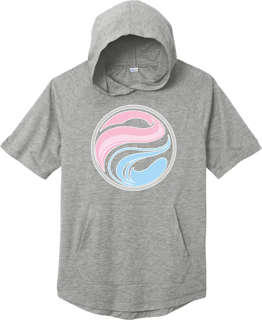 Tri-Blend Wicking Short Sleeve Hoodie