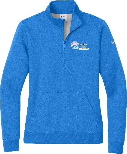 Nike Women's Club Fleece Sleeve Swoosh 1/2-Zip