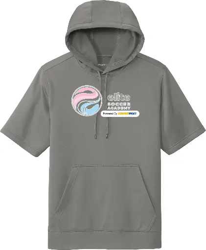 Performance Fleece Short-Sleeve Hooded Pullover